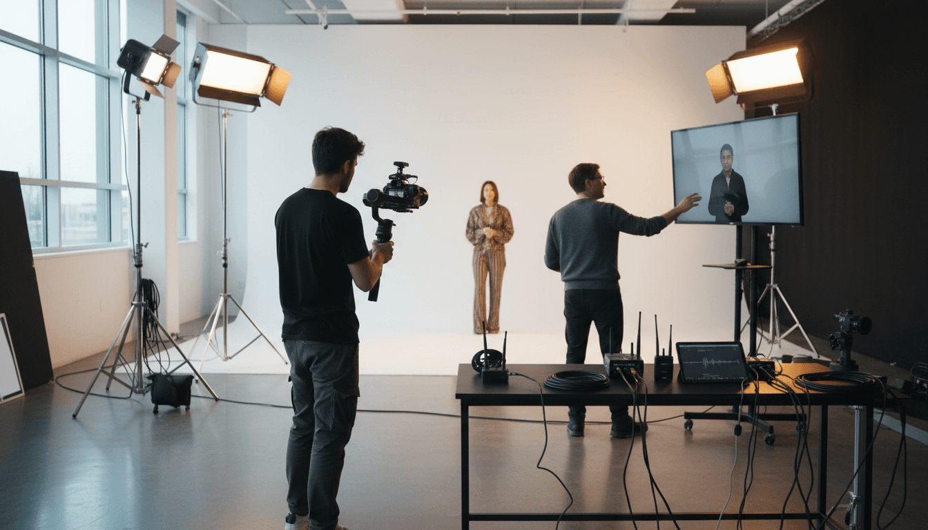 Video production studio ready for a shoot in Toronto